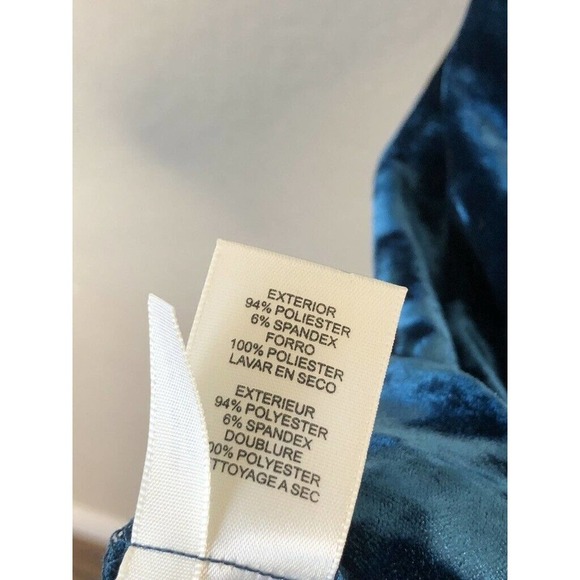 Eliza J Off The Shoulder Velvet Dress Size 2 - Picture 11 of 12